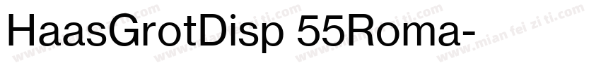 HaasGrotDisp 55Roma字体转换